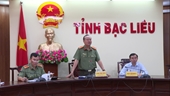 Thanh tra Bộ Công an kiểm tra việc thực hiện kết luận thanh tra với UBND tỉnh Bạc Liêu