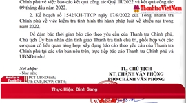 Thanh tra tỉnh Quảng Ngãi thực hiện các văn bản của Thanh tra Chính phủ