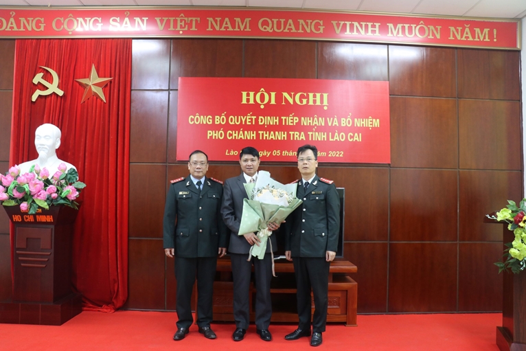 Bổ nhiệm Phó Trưởng ban Nội chính Tỉnh ủy làm Phó Chánh Thanh tra tỉnh Lào Cai