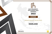 DOJI LAND là doanh nghiệp Việt Nam duy nhất được vinh danh Nhà phát triển bất động sản đột phá Đông Nam Á năm 2022