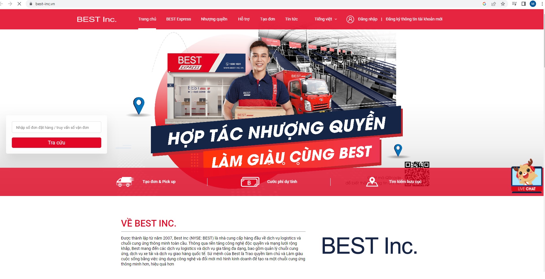 Công ty Best Express vi phạm trong hoạt động bưu chính