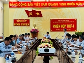 Ban Chỉ đạo phòng, chống tham nhũng, tiêu cực tỉnh Bình Thuận họp phiên thứ 4
