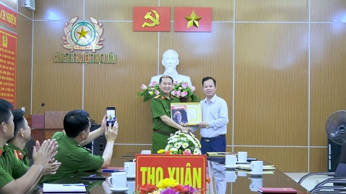 Thanh Hoá: Công an huyện Thọ Xuân tích cực tham gia công tác tuyên truyền về phòng chống tham nhũng.