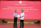 Thanh tra Chính phủ trao quyết định nghỉ hưu đối với ông Đinh Văn Minh