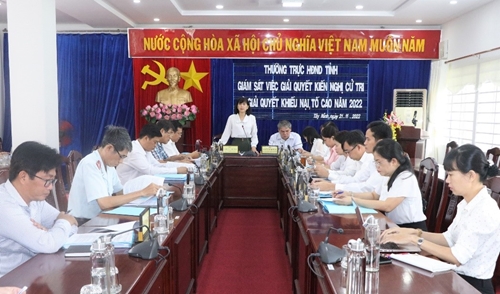 Tây Ninh kịp thời báo cáo, đề xuất UBND tỉnh hướng giải quyết, xử lý khiếu nại, tố cáo