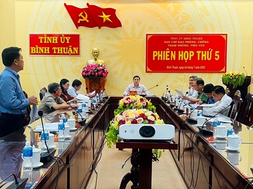 Bình Thuận Tăng cường sự lãnh đạo của Đảng đối với công tác phòng, chống tham nhũng, tiêu cực