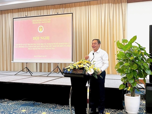 Thanh tra Hà Nội tổ chức Hội nghị tập huấn Luật Thanh tra năm 2022 và Nghị định số 43 2023 NĐ-CP