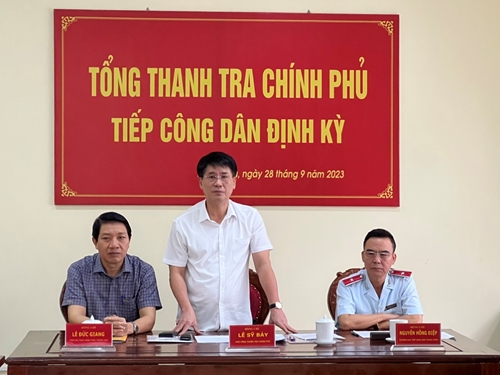 Lãnh đạo Thanh tra Chính phủ tiếp công dân tại Thanh Hóa