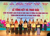 Tổng kết và trao giải Cuộc thi chính luận về bảo vệ nền tảng tư tưởng của Đảng năm 2023