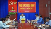 Quảng Bình Kết luận 9 vụ việc tại phiên tiếp dân định kỳ tháng 10