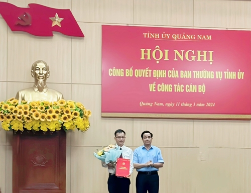 Quảng Nam Điều động Phó Chánh Thanh tra tỉnh làm Phó Chánh Văn phòng Tỉnh ủy