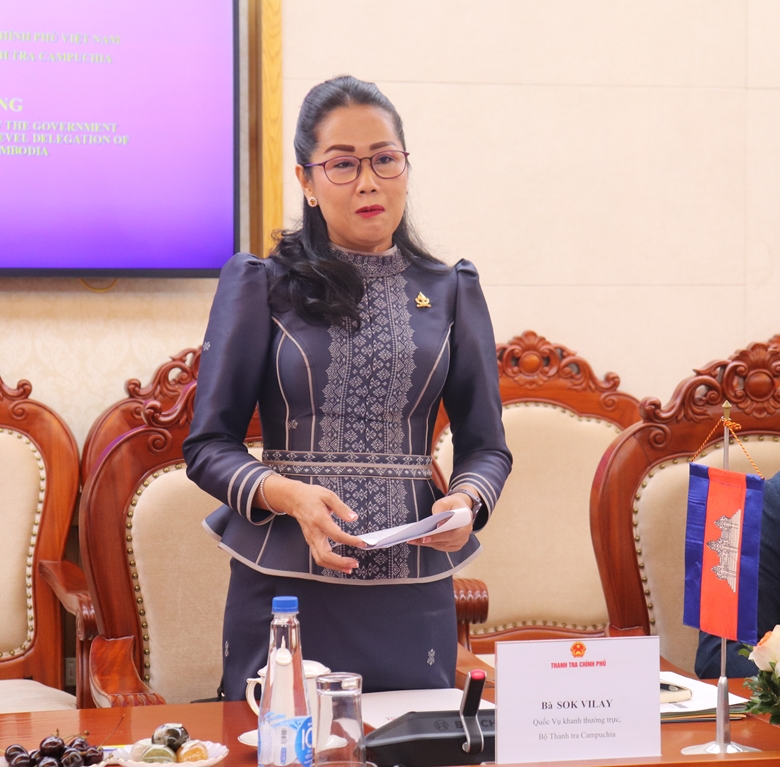 Thanh tra Chính phủ hội đàm với Đoàn đại biểu cấp cao Bộ Thanh tra Campuchia