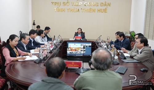 Lãnh đạo tỉnh Thừa Thiên Huế tiếp công dân định kỳ tháng 3