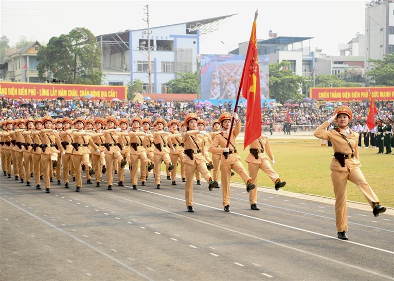 Lực lượng Công an tham gia Lễ kỷ niệm Chiến thắng Điện Biên Phủ