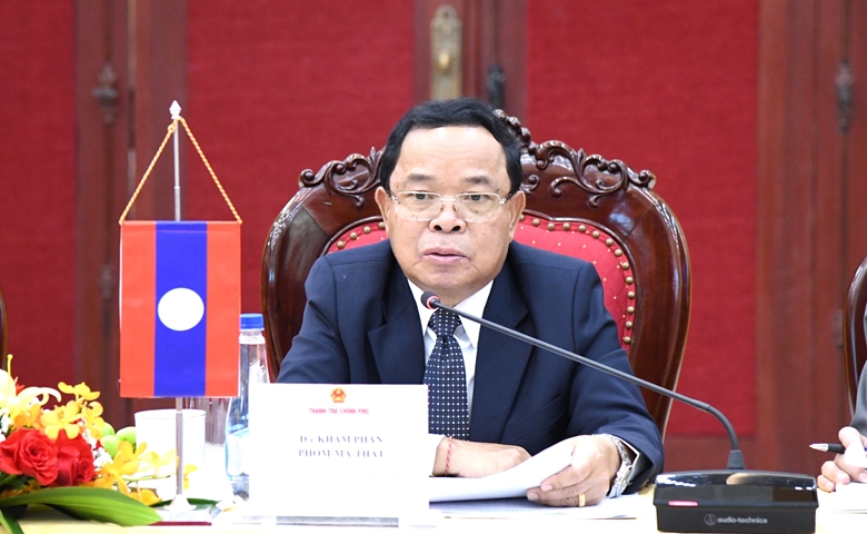 Thanh tra Chính phủ Việt Nam và Thanh tra Nhà nước Lào hội đàm trao đổi kinh nghiệm