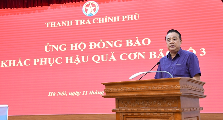 Thanh tra Chính phủ phát động ủng hộ đồng bào bị thiệt hại do bão số 3