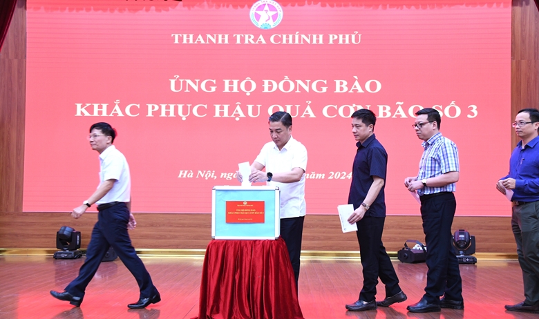 Thanh tra Chính phủ phát động ủng hộ đồng bào bị thiệt hại do bão số 3