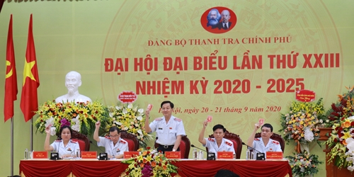 Khai mạc Đại hội đại biểu Đảng bộ Thanh tra Chính phủ lần thứ XXIII, nhiệm kỳ 2020-2025